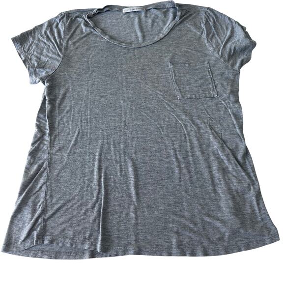 Active Basic Grey Short Sleeve Pocket Tee - Size Large - Picture 1 of 6